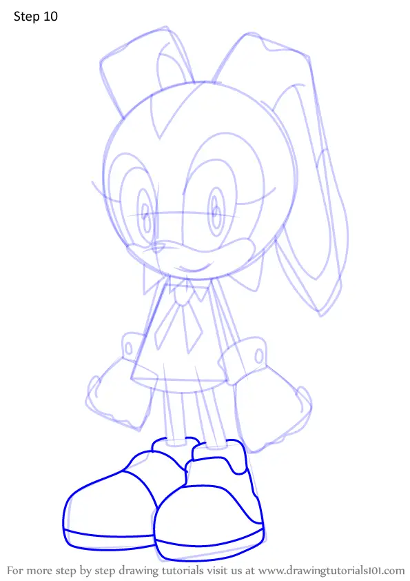 Learn How to Draw Cream the Rabbit from Sonic X (Sonic X) Step by Step