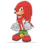 How to Draw Knuckles the Echidna from Sonic X