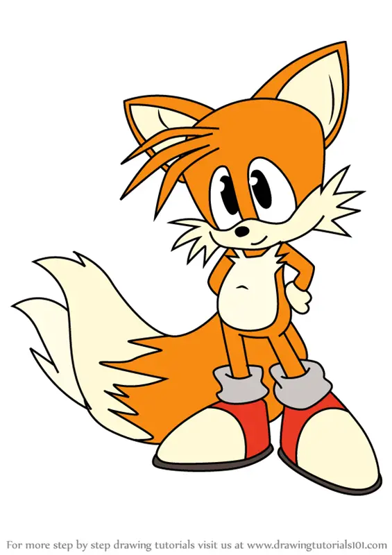 Learn How to Draw Miles Tails Prowe from Sonic X (Sonic X) Step by Step ...