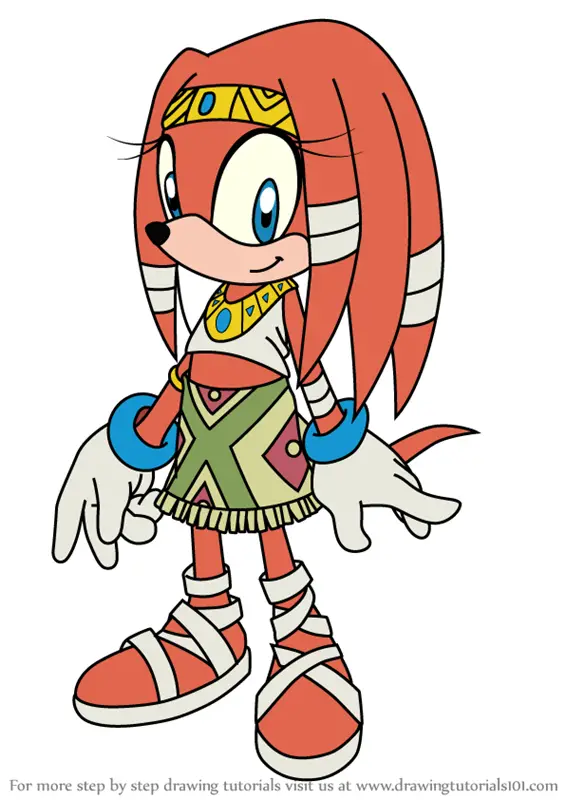 Learn How to Draw Tikal from Sonic X (Sonic X) Step by Step : Drawing ...