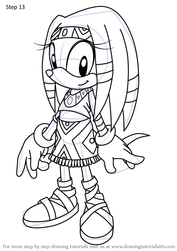 Learn How to Draw Tikal from Sonic X Sonic X Step by Step  Drawing ...