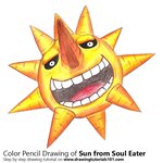 How to Draw Sun from Soul Eater
