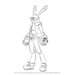 How to Draw King Kazma from Summer Wars