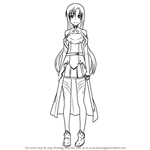 How to Draw Asuna from Sword Art Online