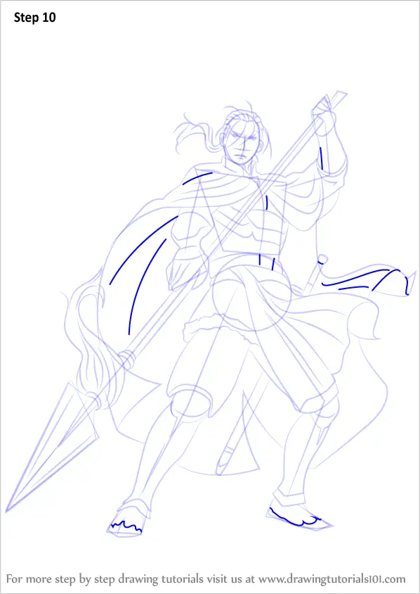 Learn How to Draw Daryun from The Heroic Legend of Arslan (The Heroic ...