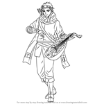 How to Draw Gieve from The Heroic Legend of Arslan