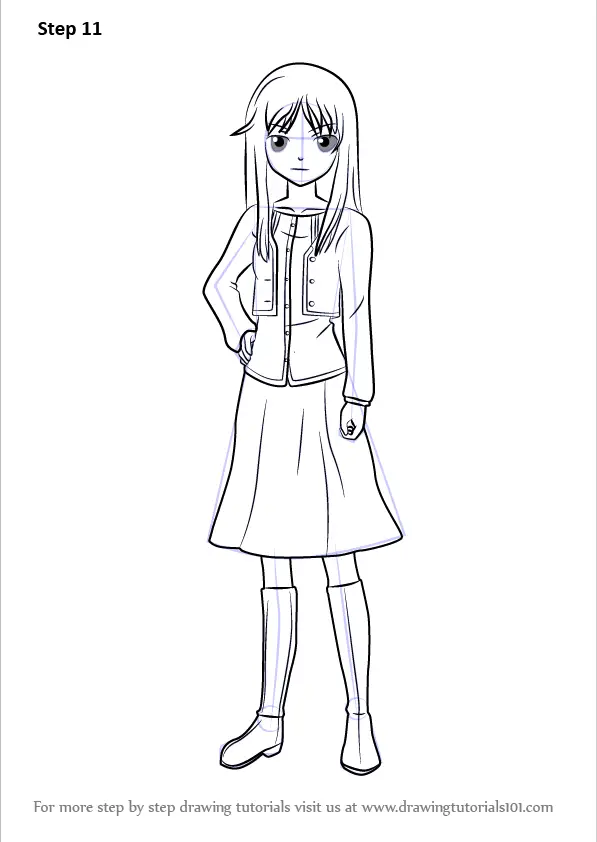 Learn How to Draw Sumire Kano from Toradora! (Toradora!) Step by Step ...