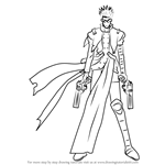 How to Draw Vash the Stampede from Trigun