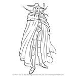 How to Draw D from Vampire Hunter D