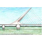 How to Draw Puente de la Mujer Bridge