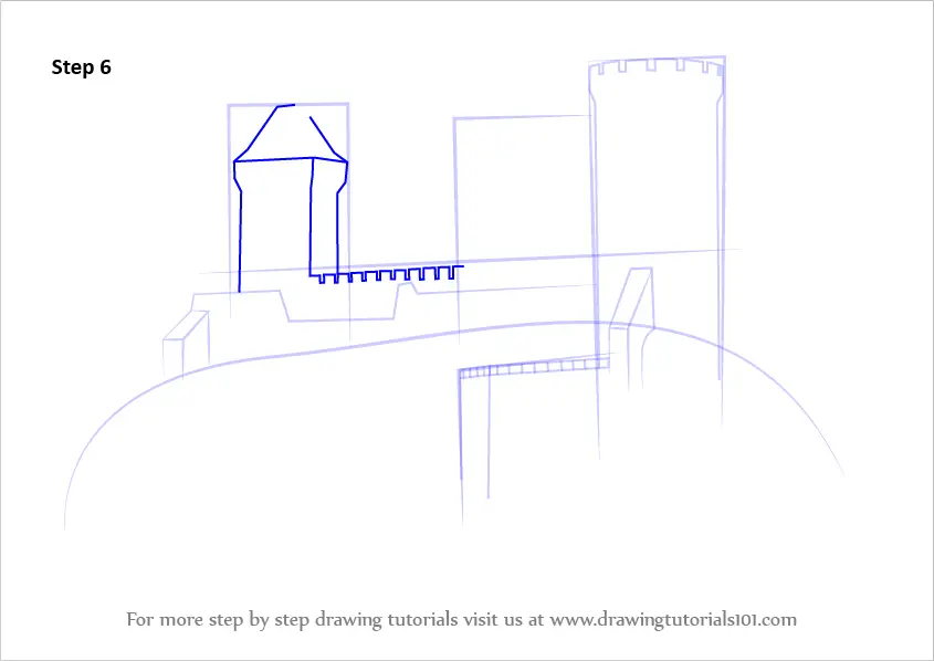 Learn How To Draw A Medieval Castle Castles Step By Step Drawing