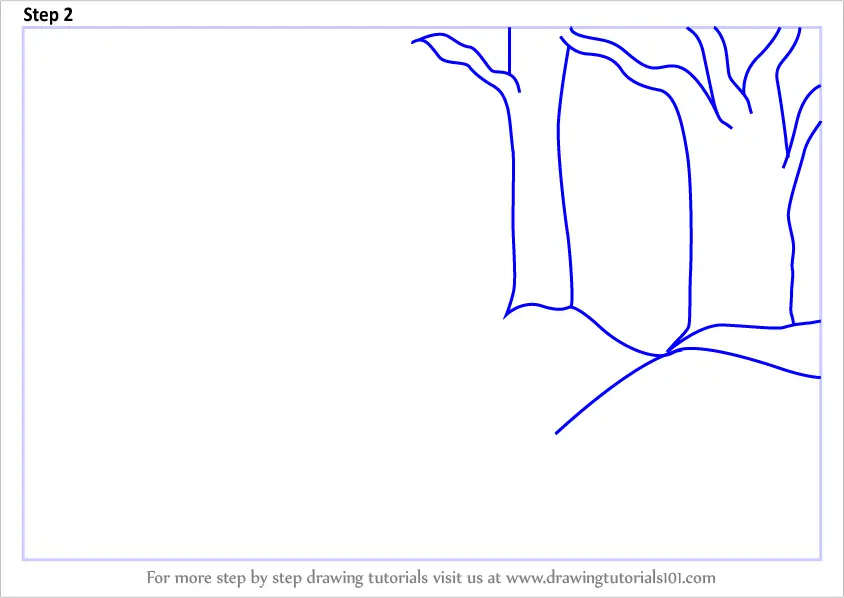 Learn How To Draw A Forest Scene Forests Step By Step Drawing Tutorials