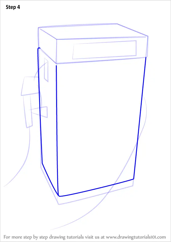 Learn How to Draw a Gas Pump (Other Places) Step by Step Drawing
