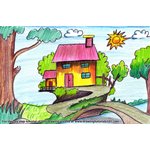 How to Draw Tree Cottage