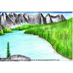 How to Draw Banff National Park