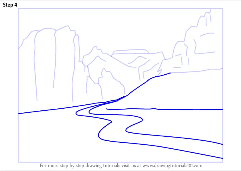 Learn How to Draw Zion National Park River (Parks) Step by Step ...