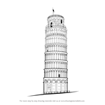 Leaning Tower Of Pisa 1870 Drawing Stock Photo  Alamy
