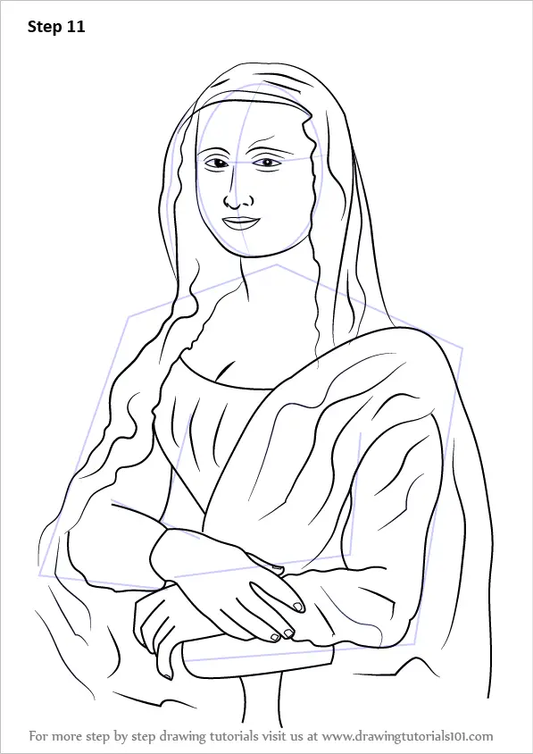 Learn How to Draw Mona Lisa (Famous Paintings) Step by