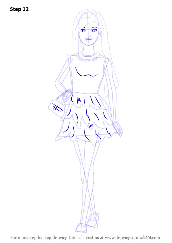 Drawing Barbie 27487 Cartoons  Printable coloring pages