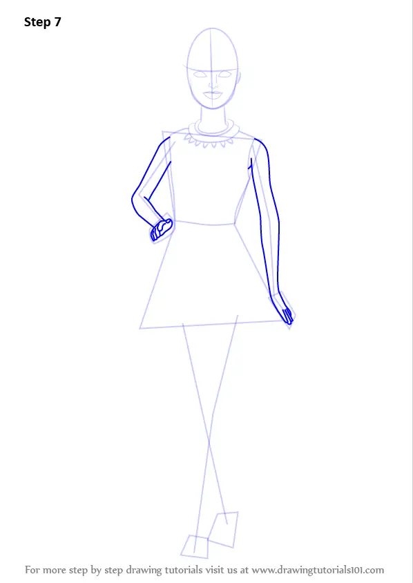 How to draw a Barbie Doll Dress Easy Drawing for Girls and Coloring Pages  for Kids  YouTube