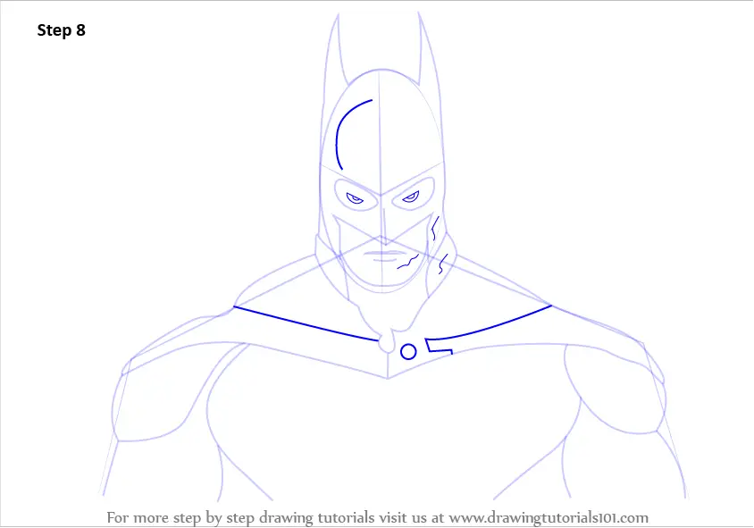 How to Draw Batman Face (Batman) Step by Step