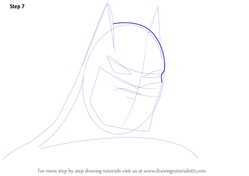 Learn How to Draw Batman for Kids (Batman) Step by Step : Drawing Tutorials