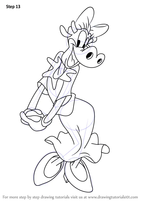 Learn How to Draw a Clarabelle Cow (Clarabelle Cow) Step by Step ...