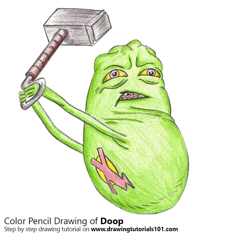 Doop Color Pencil Drawing