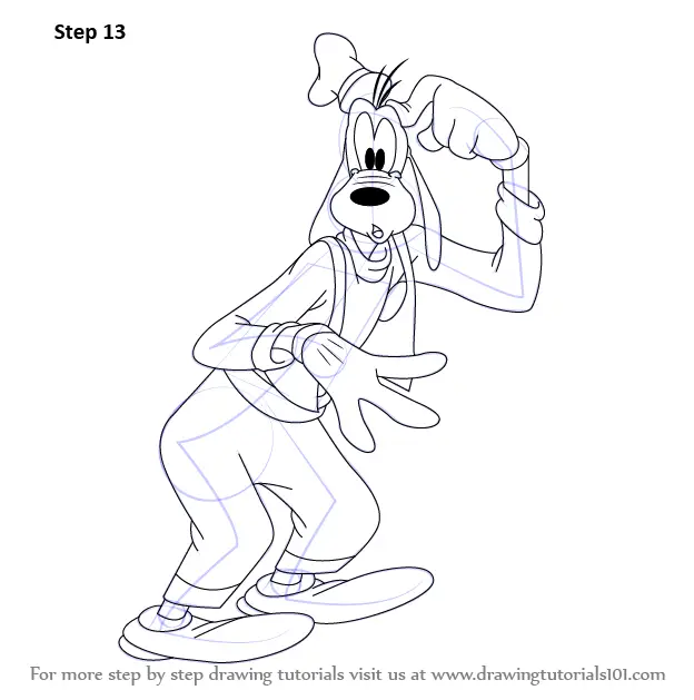 How to Draw a Goofy (Goofy) Step by Step