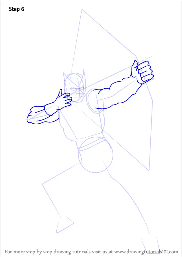 Learn How to Draw Hawkeye (Hawkeye) Step by Step Drawing Tutorials