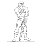 Learn How to Draw He-Man (He-Man) Step by Step : Drawing Tutorials