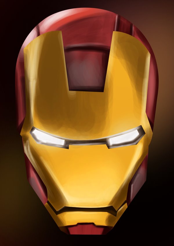 Step by Step How to Draw Iron Man's Helmet