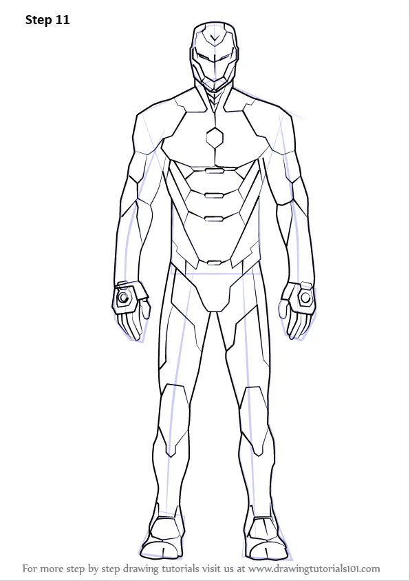 How to draw iron man | step-by-step | sketch - YouTube