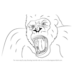 How to Draw King Kong Face