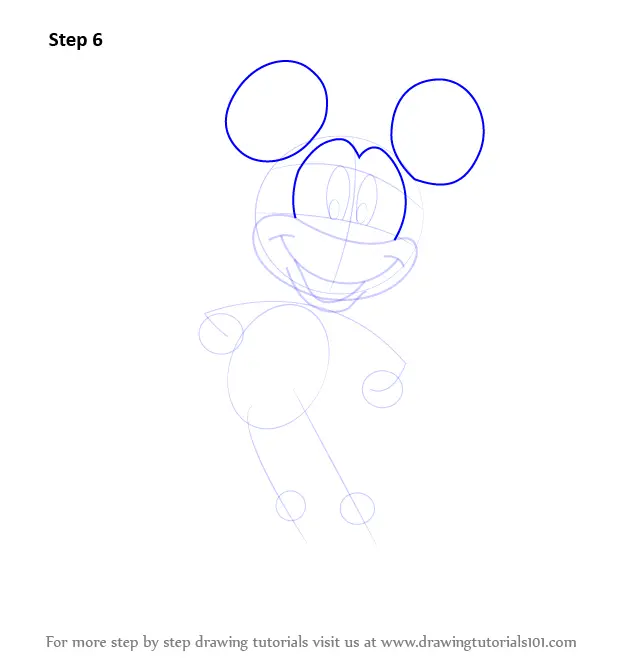 Learn How to Draw Mickey Mouse (Mickey Mouse) Step by Step : Drawing ...