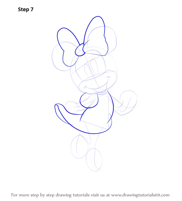 Learn How To Draw Minnie Mouse Minnie Mouse Step By Step Drawing