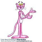 How to Draw Pink Panther