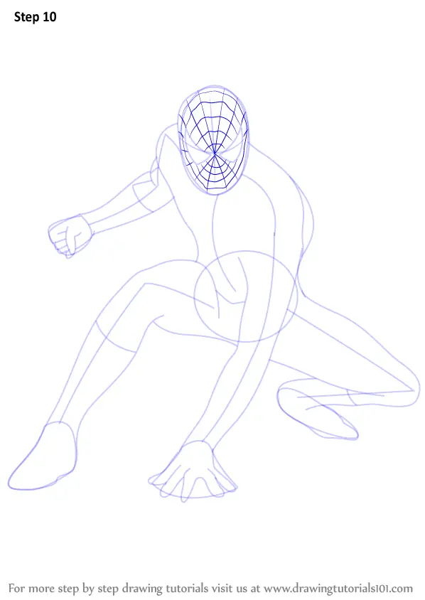 Learn How to Draw Spiderman Spiderman Step by Step Drawing Tutorials
