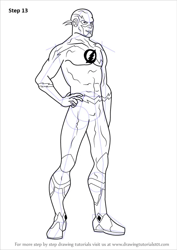 Learn How to Draw The Flash (The Flash) Step by Step Drawing Tutorials