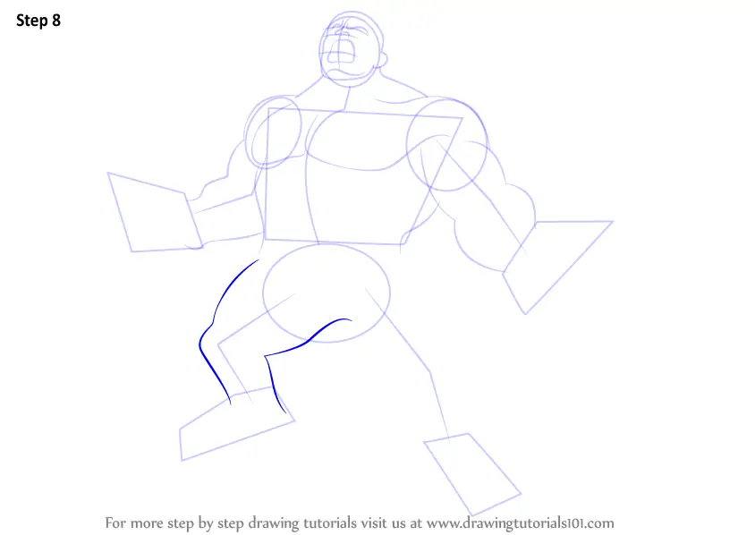 How to draw Hulk