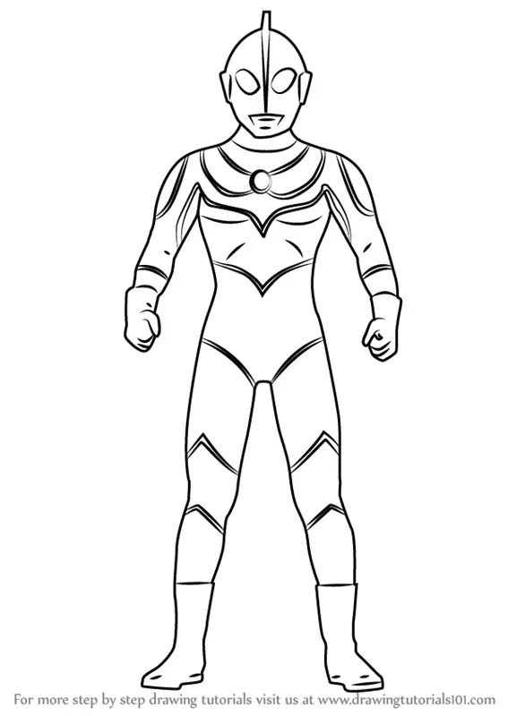 Step by Step How to Draw Ultraman Jack 