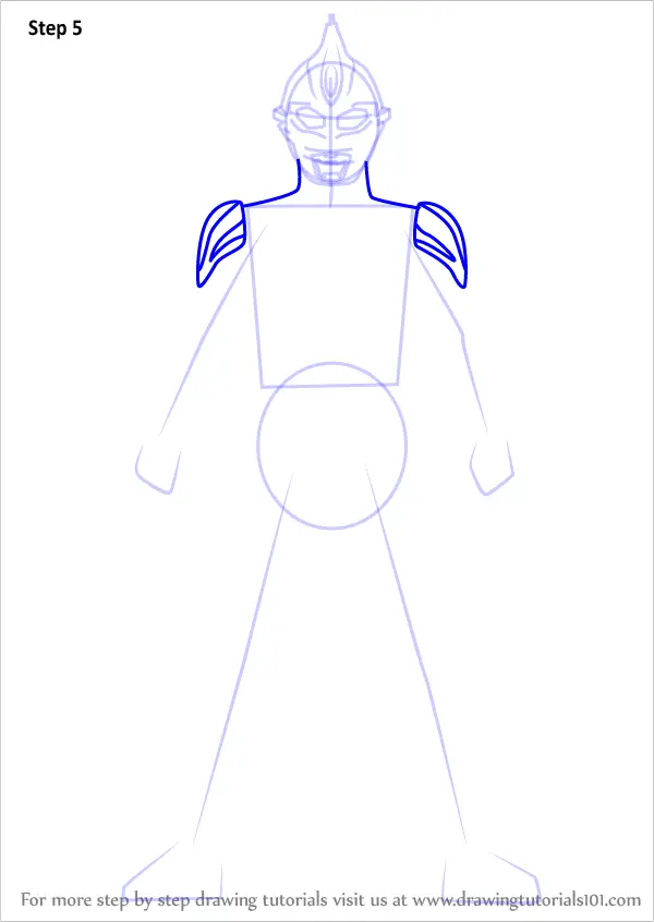 Learn How to Draw Ultraman Max (Ultraman) Step by Step : Drawing Tutorials