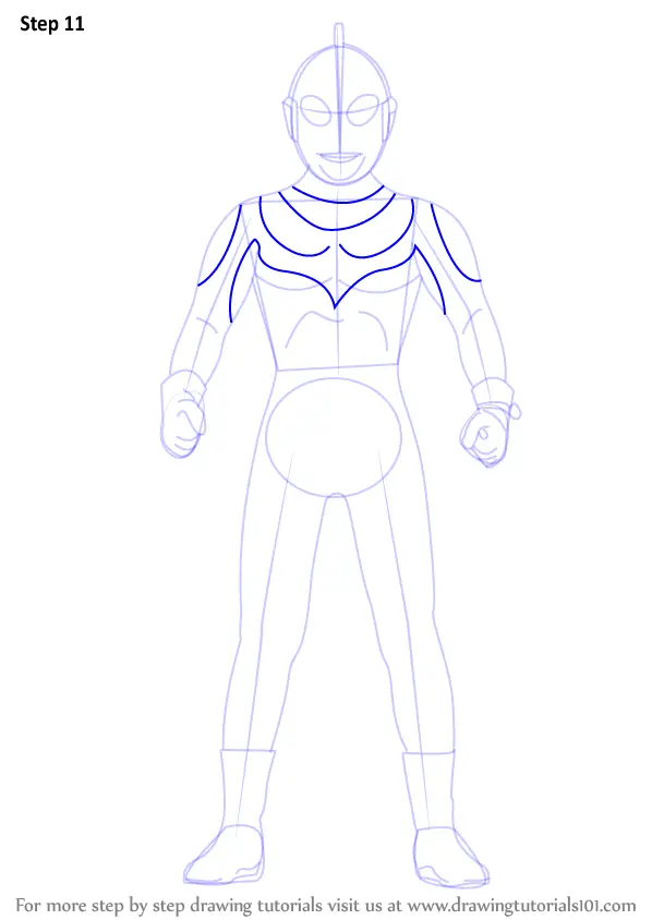 Learn How to Draw an Ultraman (Ultraman) Step by Step Drawing Tutorials