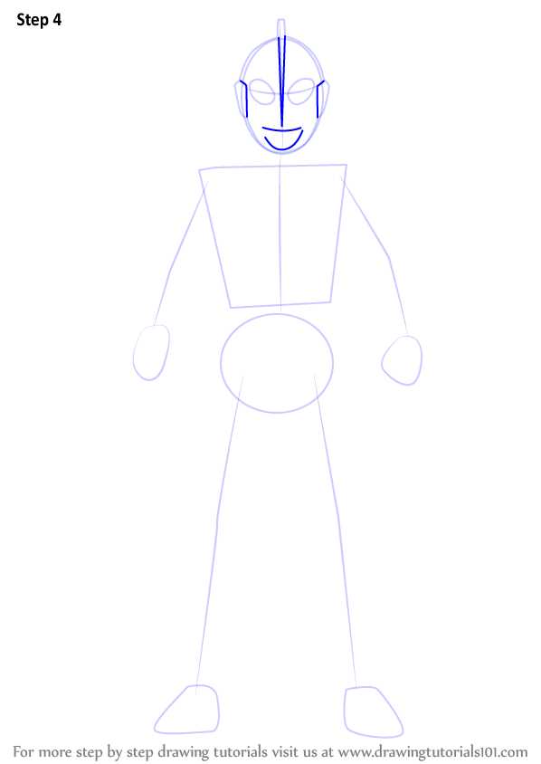 Learn How to Draw an Ultraman (Ultraman) Step by Step : Drawing Tutorials