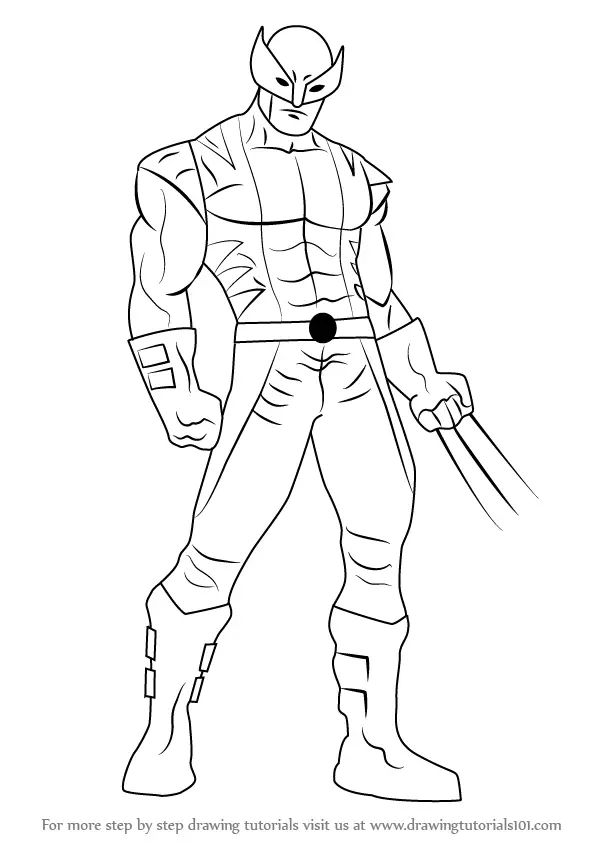 Learn How to Draw Wolverine from XMen (XMen) Step by Step Drawing