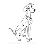 Learn How to Draw Perdita from 101 Dalmations (101 Dalmatians) Step by ...