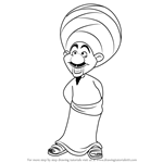 How to Draw The Peddler from Aladdin