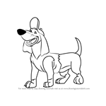 How to Draw Itchy Itchiford from All Dogs Go to Heaven