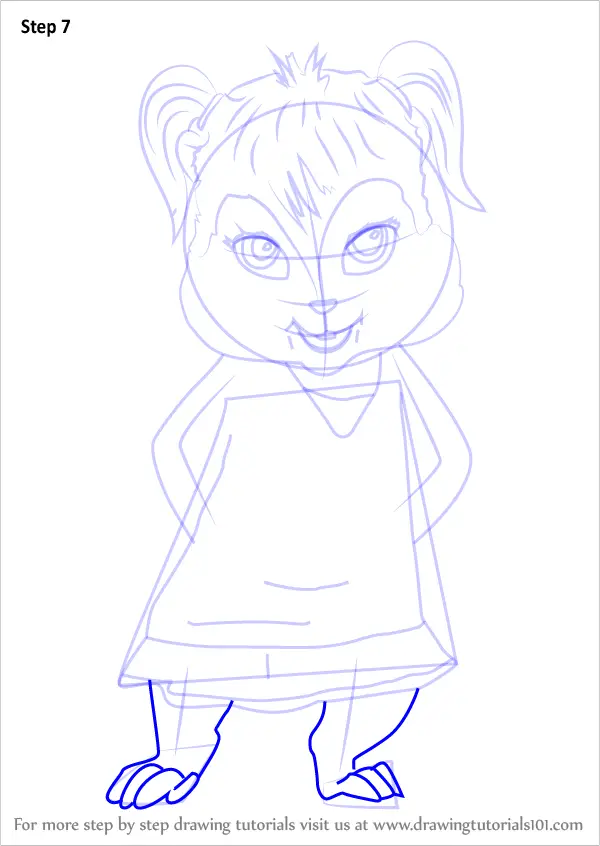 Learn How to Draw Eleanor from Alvin and the Chipmunks (Alvin and the ...