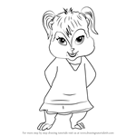 How to Draw Eleanor from Alvin and the Chipmunks